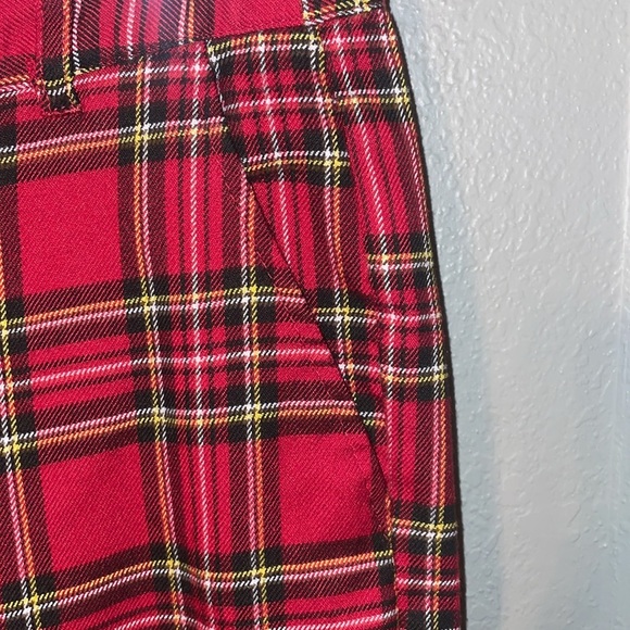 🍉 Women’s Red Plaid Medium Hot Topic Pants - Picture 3 of 7